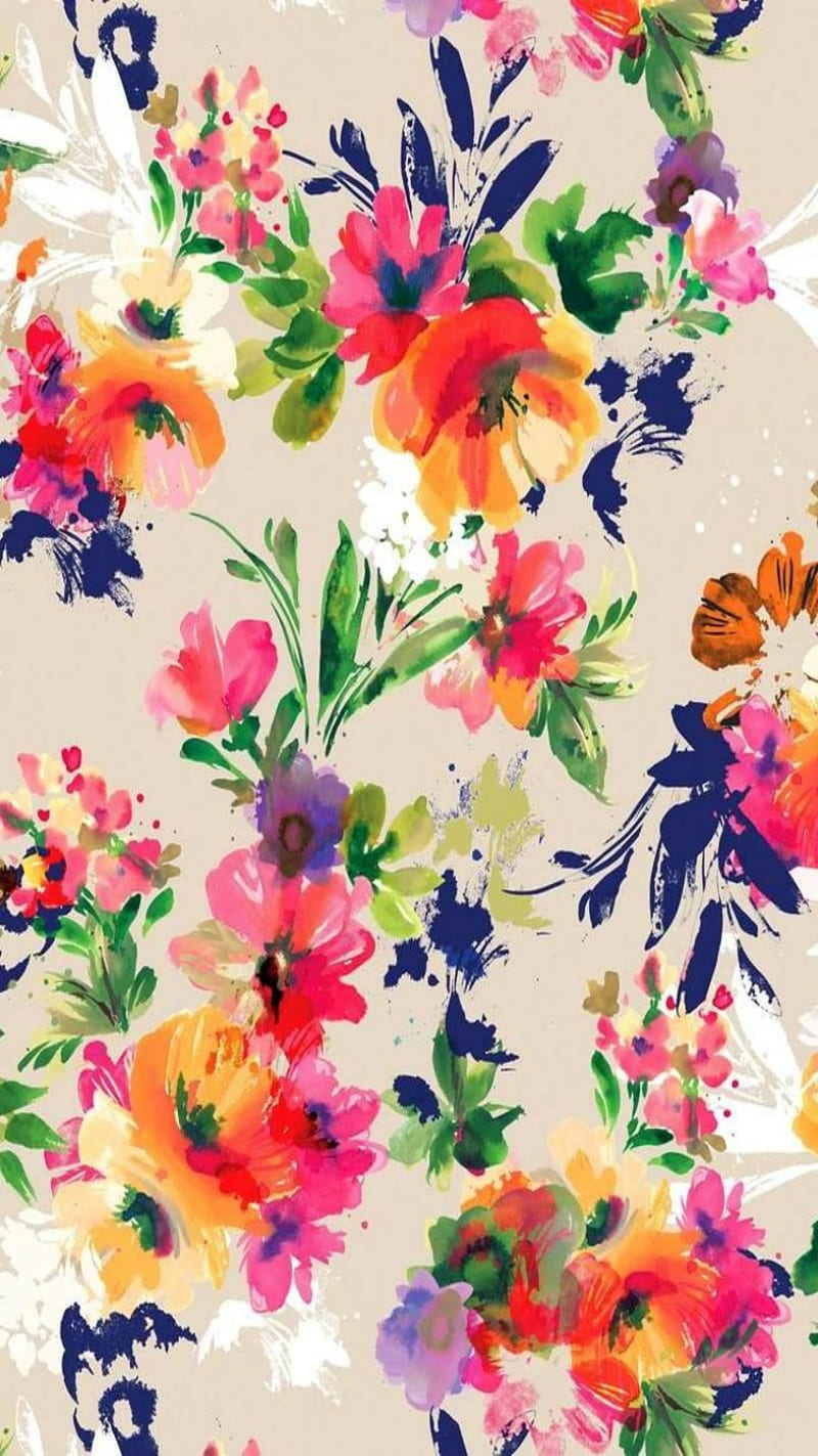 colorful floral, vote, HD phone wallpaper