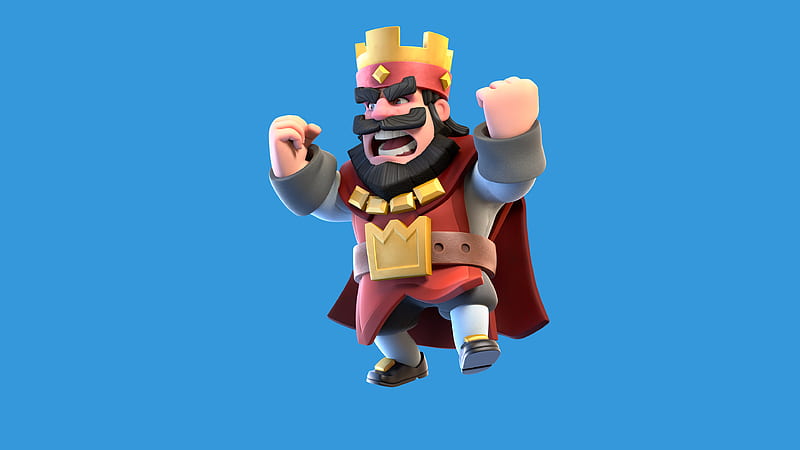 Royale Red King, supercell, clash-royale, games, 2016-games, wallpaper