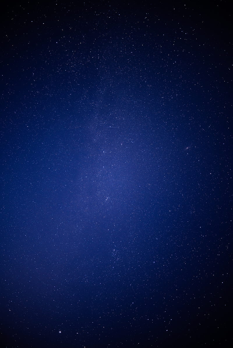starry sky, space, stars, night, blue, HD phone wallpaper
