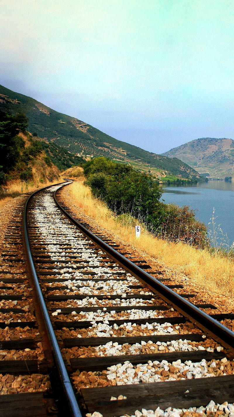 Railroad, tracks, HD phone wallpaper