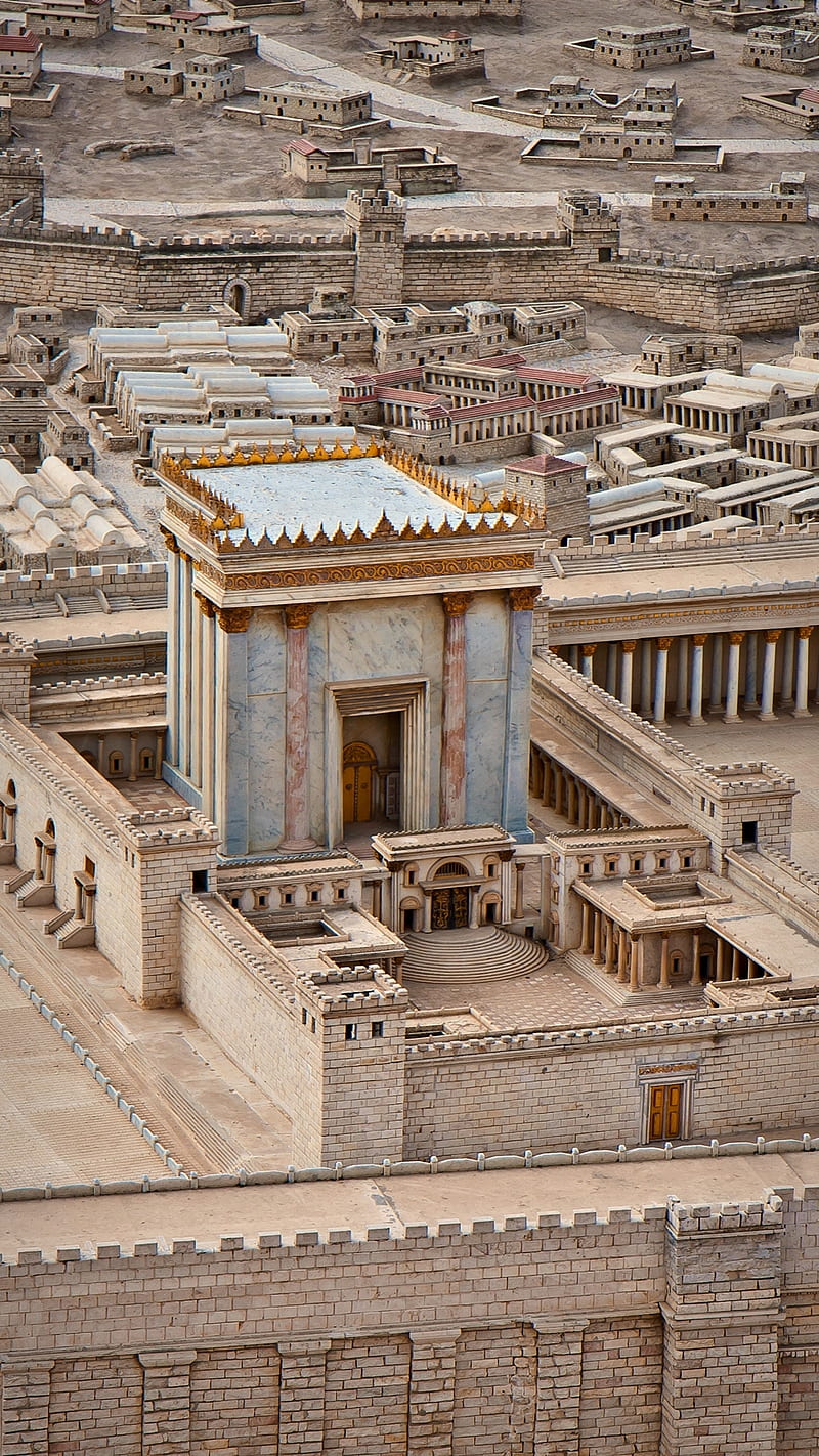 The Temple, ancient, israel, jerusalem, jew, mount, HD phone wallpaper