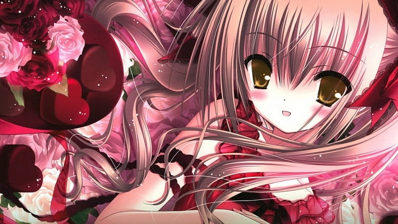 Candy girl, Girl, Candy, Heart, Anime, HD wallpaper | Peakpx