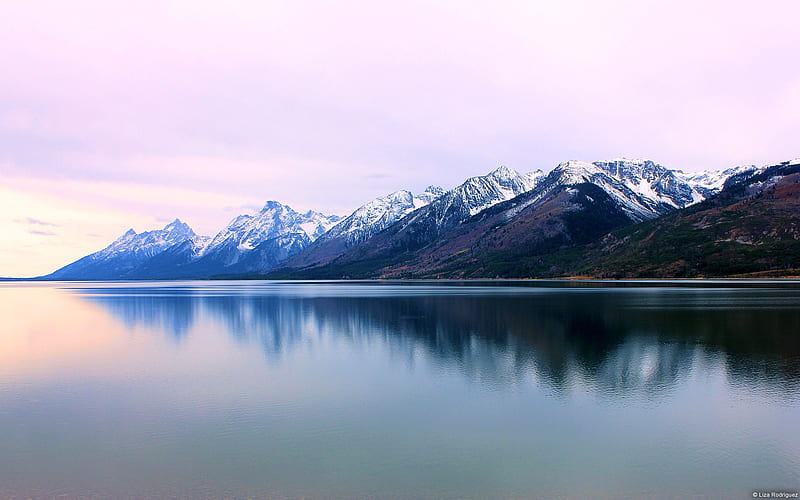 Jenny Lake on the Teton Mountains-high quality, HD wallpaper