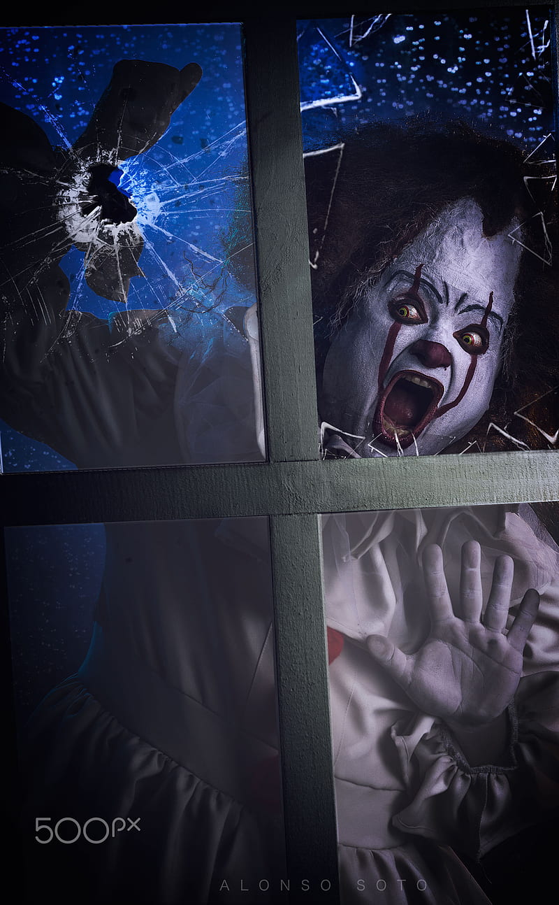 clowns, Alonso Soto, , scary face, dark humor, HD phone wallpaper