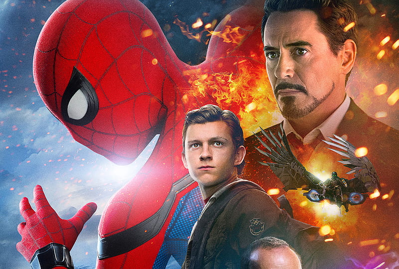 Spiderman Homecoming Iron Man, spiderman-homecoming, spiderman, 2017-movies, movies, super-heroes, iron-man, HD wallpaper