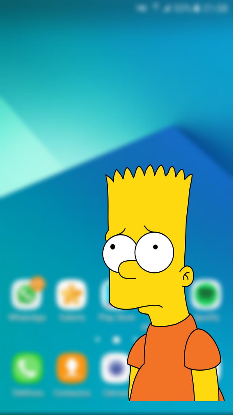 Sad bart, HD phone wallpaper