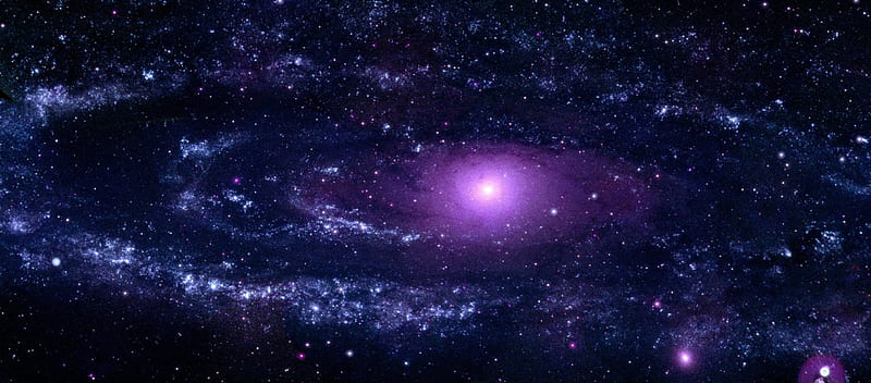 M31 in UV, stars, galaxies, space, HD wallpaper