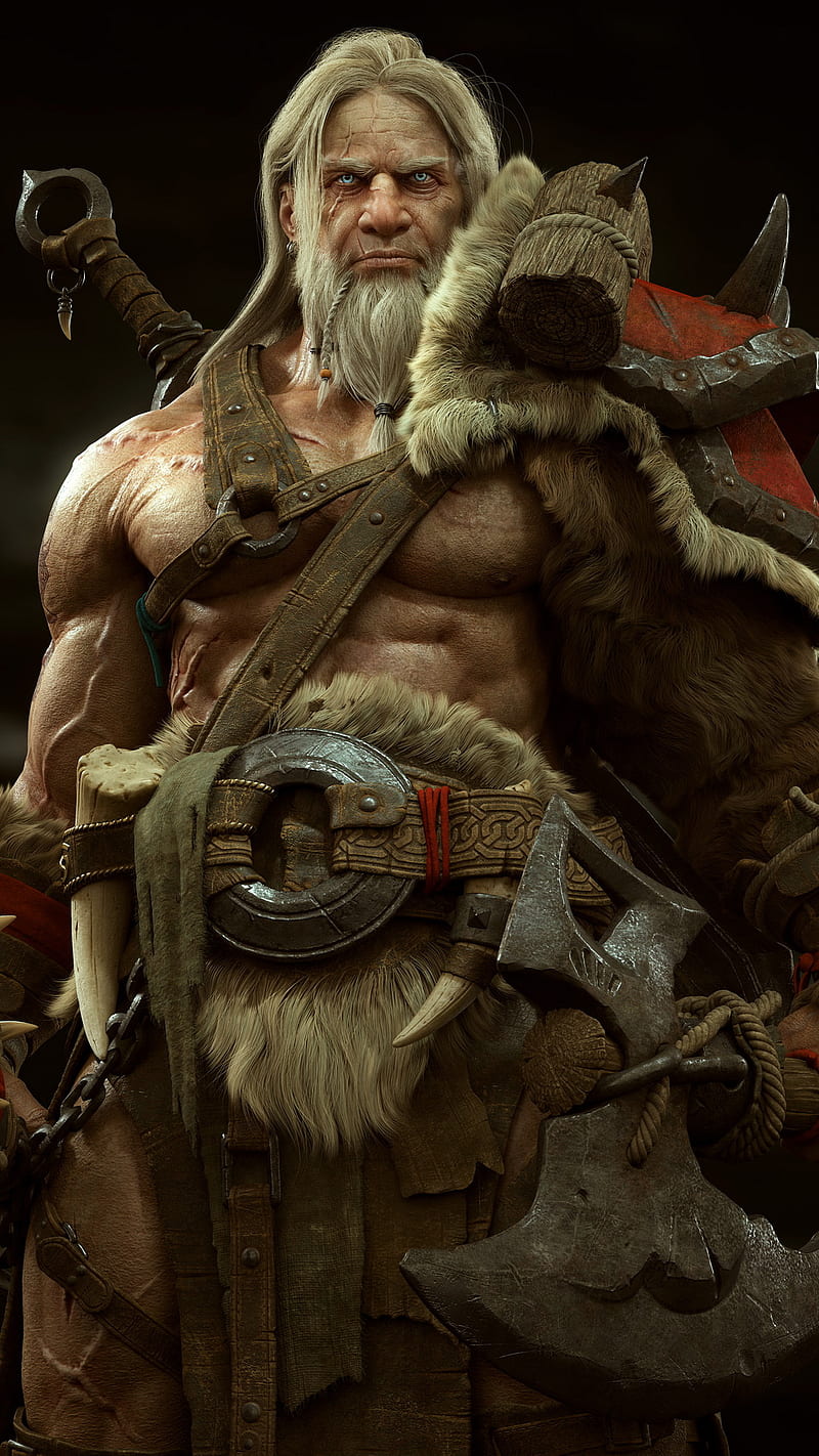 Barbarian, desenho, art, painting, colors, landscape, awesome, stylish ...