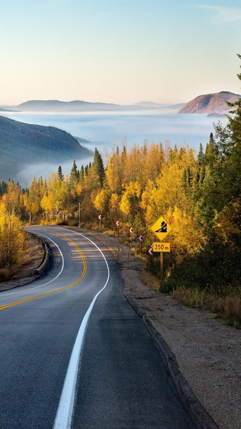 long highway, cool, way, nature, new, road, HD phone wallpaper