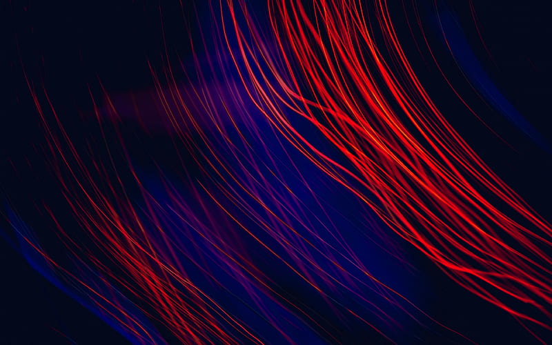 black background with neon lines, red lines background, neon lines background, creative backgrounds, neon light, HD wallpaper