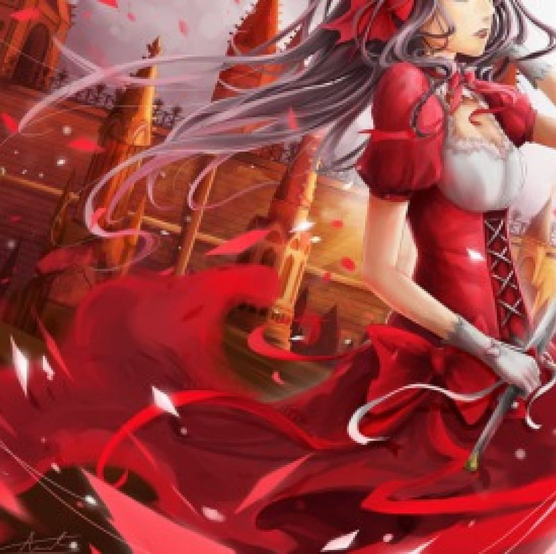 Asuka, red, dress, girl, anime, HD wallpaper Asuka, red, dress, girl, anime, HD wallpaper