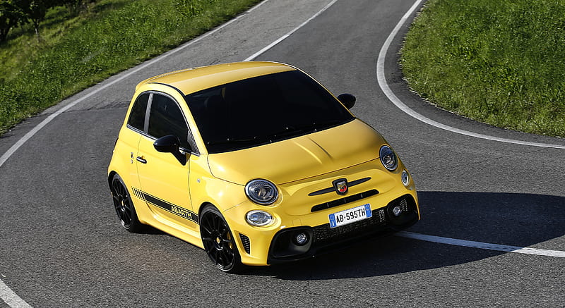 2017 Abarth 595 (Color: Modena Yellow) - Front Three-Quarter , car, HD wallpaper