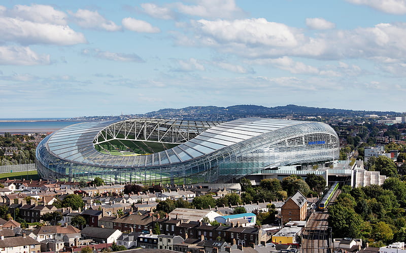 Aviva Stadium, Rugby stadium, Dublin, Ireland, football stadium, HD wallpaper