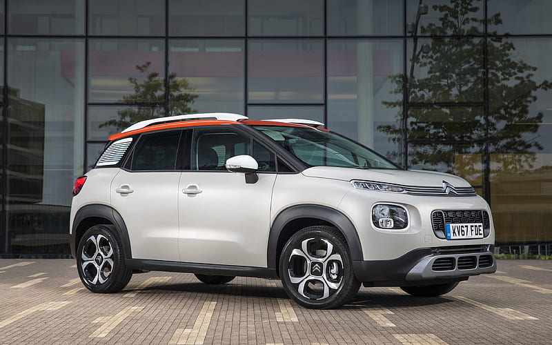 Citroen C3 Aircross, 2018 cars, white C3 Aircross, crossovers, new C3, french cars, Citroen, HD wallpaper