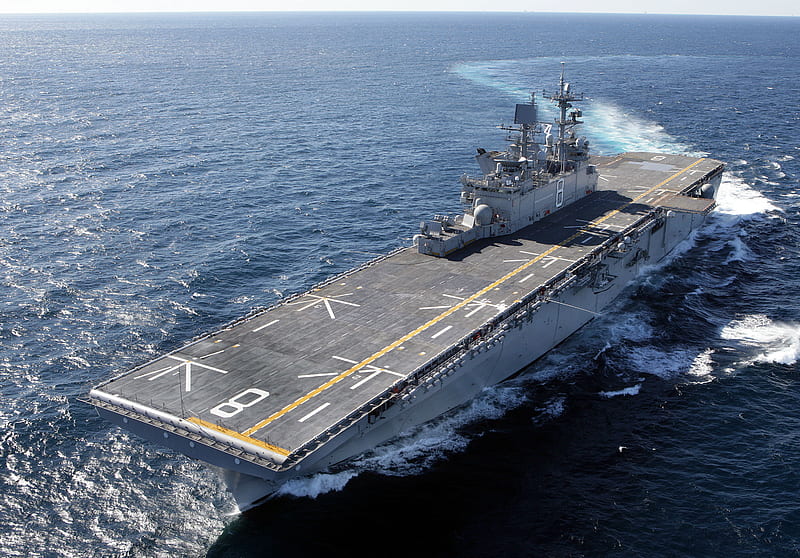 USS Makin Island (L-8), guerra, ship, makin, island, amphibious, assault, navy, HD wallpaper