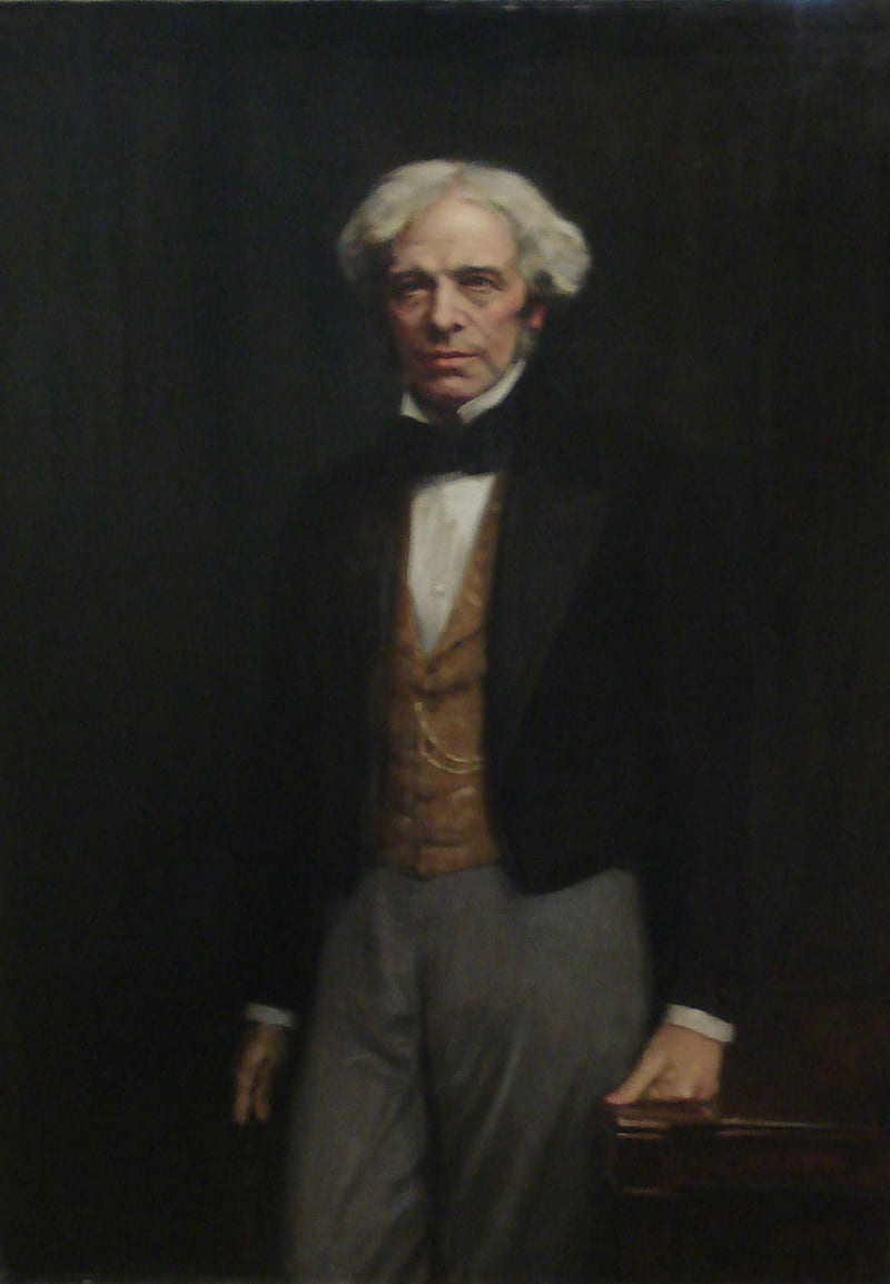 Oil Portrait Of Michael Faraday By George Harcourt RA RP, 1926. IET Archives Ref. OPC 2 24. Michael Faraday, History Of Science, Library Services, HD phone wallpaper