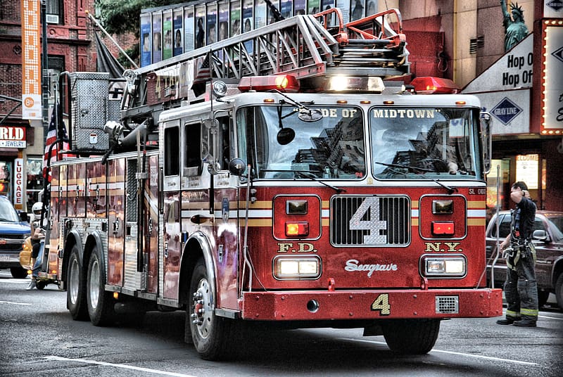 Vehicles, Firefighter, Fire Truck, Fire Engine, Seagrave Fire Truck, HD wallpaper