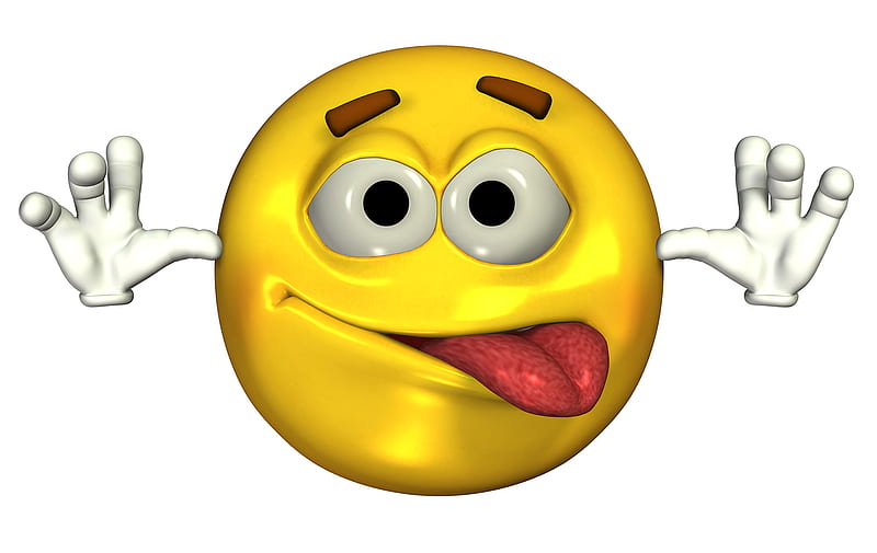 Clipart Of A Cartoon Goofy Yellow Smiley Face Emoji Emoticon Royalty ...