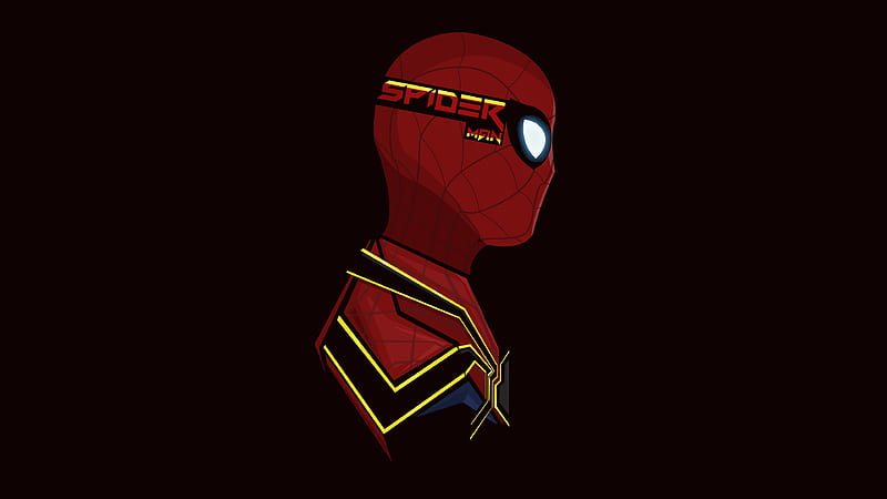Spiderman Pop Head Shot, spiderman, avengers-infinity-war, infinity-war, 2018-movies, artwork, artist, digital-art, HD wallpaper