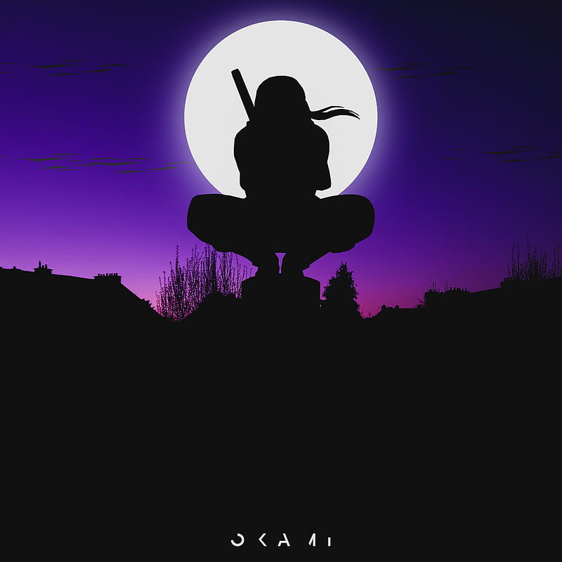 Itachi at the moon HD wallpapers  Pxfuel