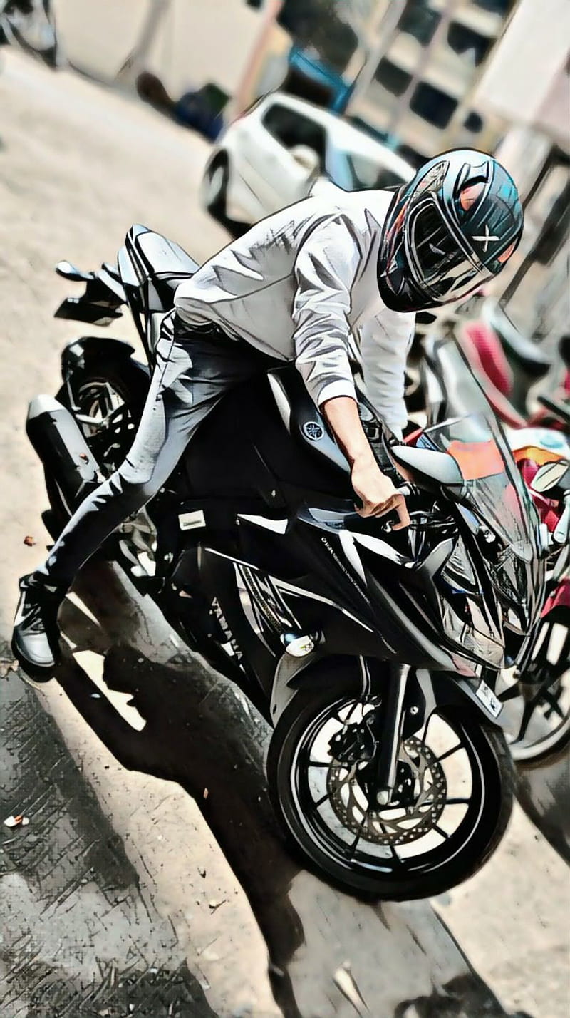 Bike , axor, axor helmet, helmets, motorcycle, yamaha, HD phone wallpaper
