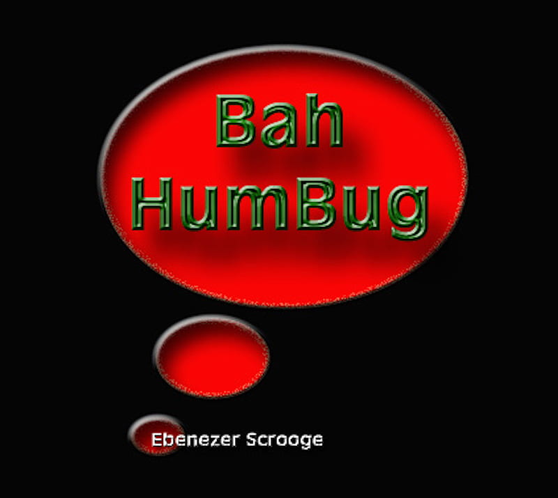 Bah Humbug, christmas, funny, holiday, humor, scrooge, HD wallpaper