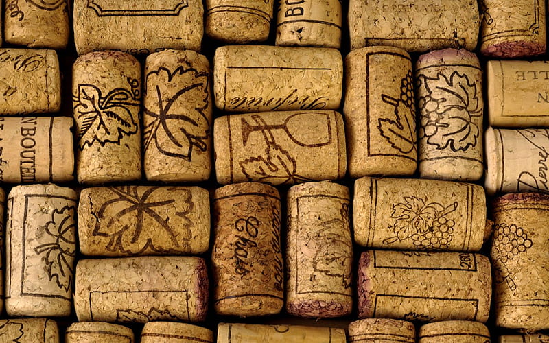 Wine Corks, forma, corks, brown, wine, firm, bottles, HD wallpaper