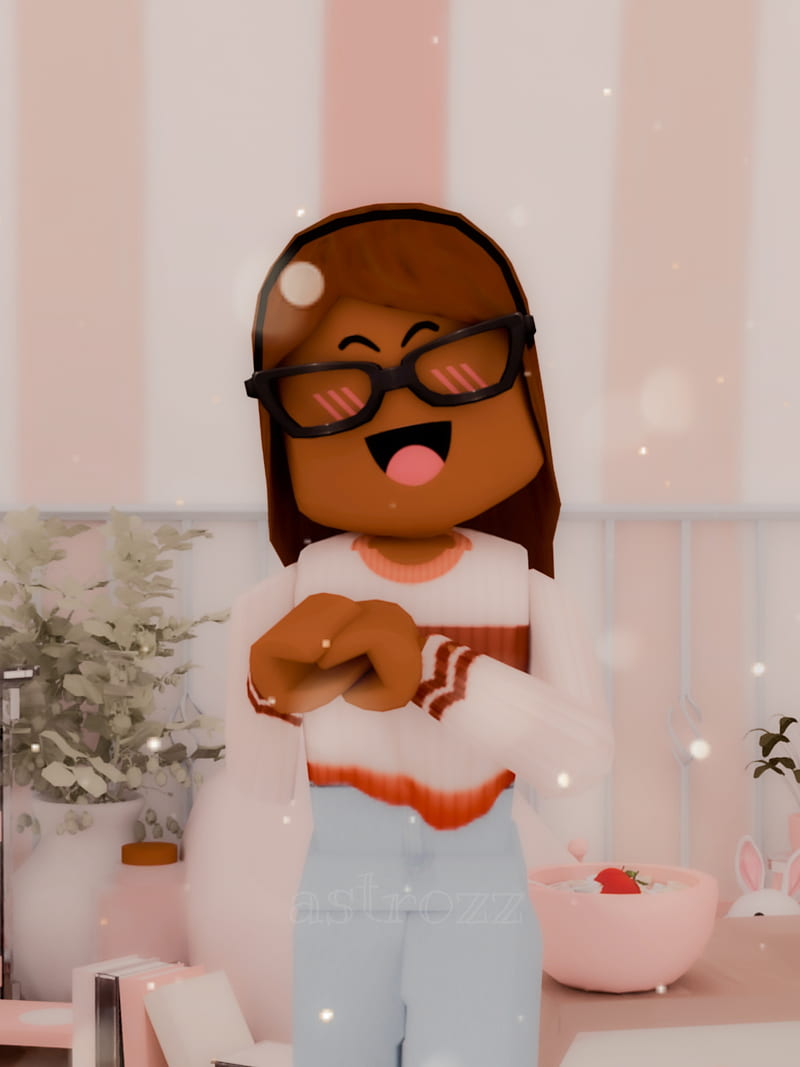 Blush Vibez, aesthetic, cute, happy, pink, roblox, roblox gfx, roblox girl,  roblox, HD phone wallpaper