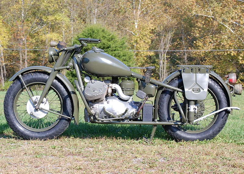 1942 Indian, model, bike, desert mission, 841, HD wallpaper