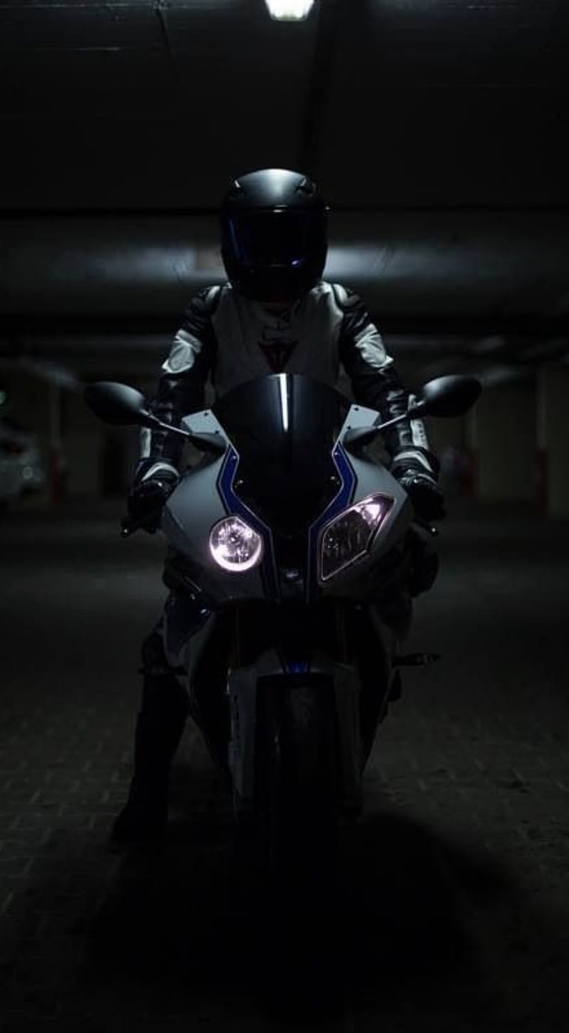 Biker, bike, motor, rider, yamaha, HD phone wallpaper