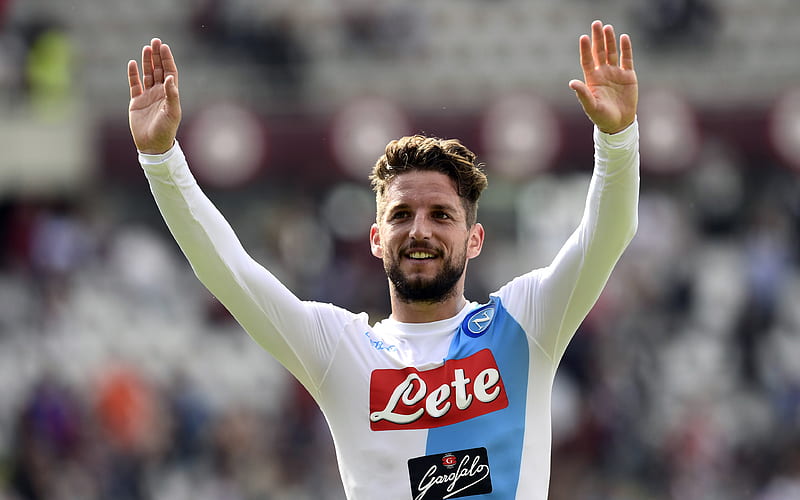 Dries Mertens soccer, footballers, Napoli, Italy, Serie A, HD wallpaper