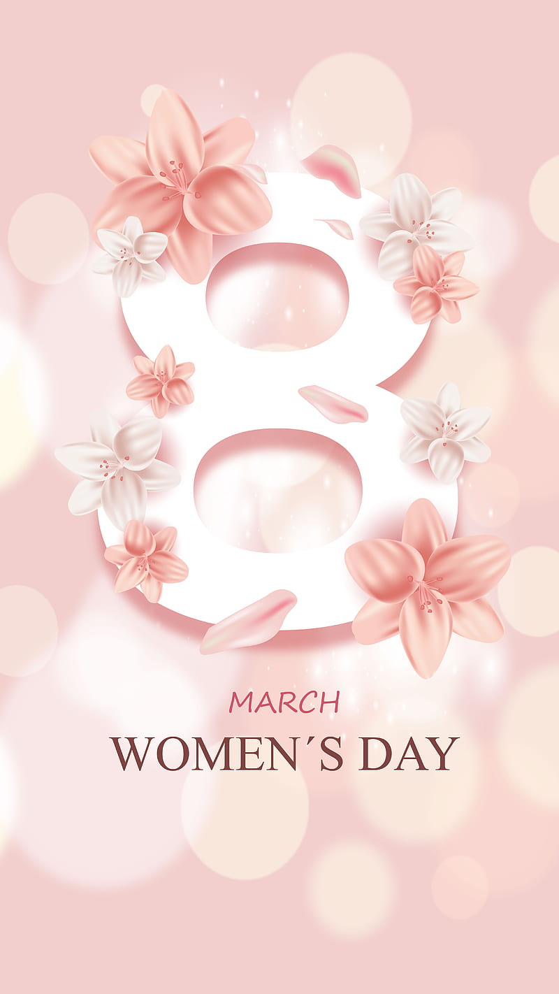 Womens Day 8 March, pink, love, women, frau, HD phone wallpaper