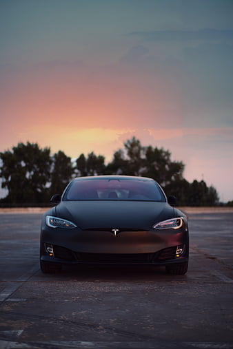 Tesla model 3 black shop wallpaper