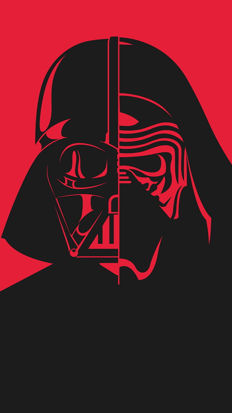 Behind The Mask, 929, black, cool, minimal, new, red, rot, star, vader, HD phone wallpaper