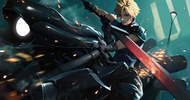Final Fantasy, Final Fantasy VII Remake, Cloud Strife, Sword, HD wallpaper