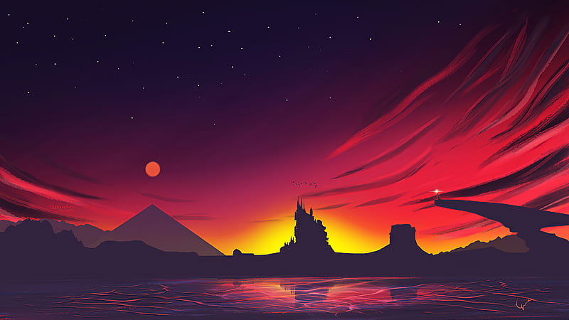 PC WALLPAPER 4K - MINIMALIST SUNSET by jorgehardt on DeviantArt