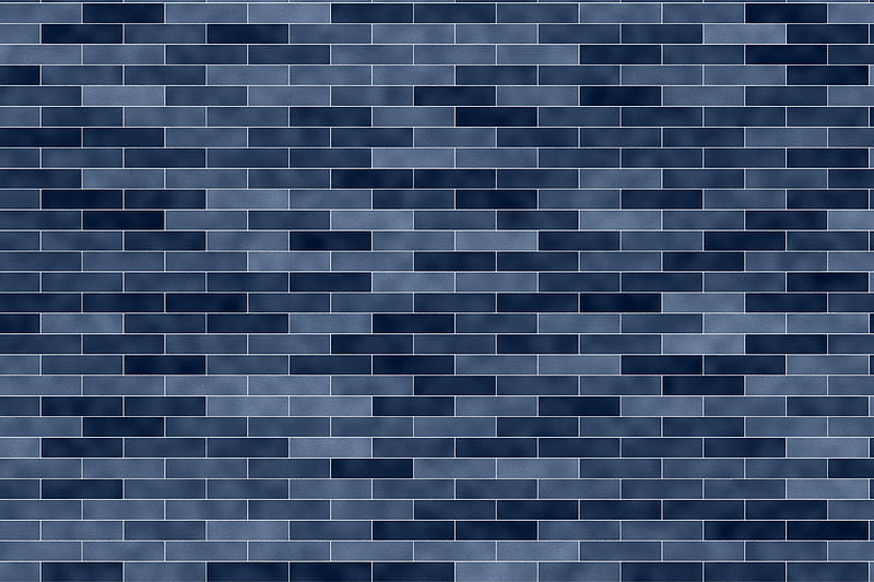 Blue Brick Texture, HD wallpaper