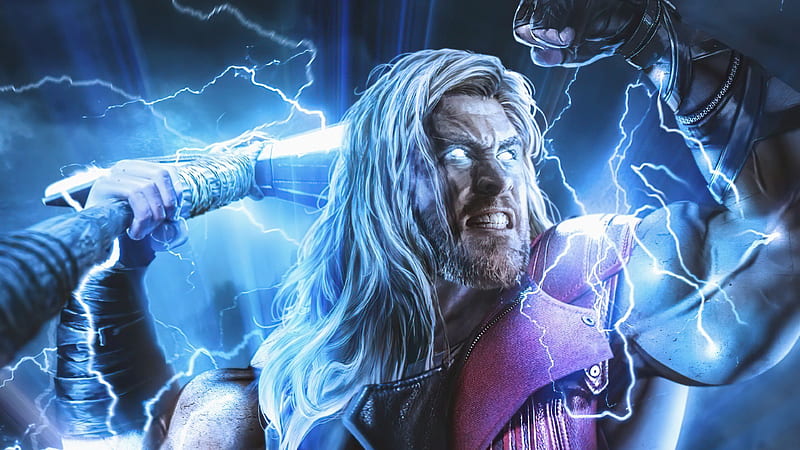 Thor Thunder Strike , thor, superheroes, artist, artwork, digital-art, HD wallpaper