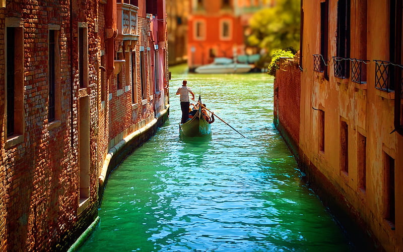 Europe Gondolas River-Venice Italy Travel, HD wallpaper