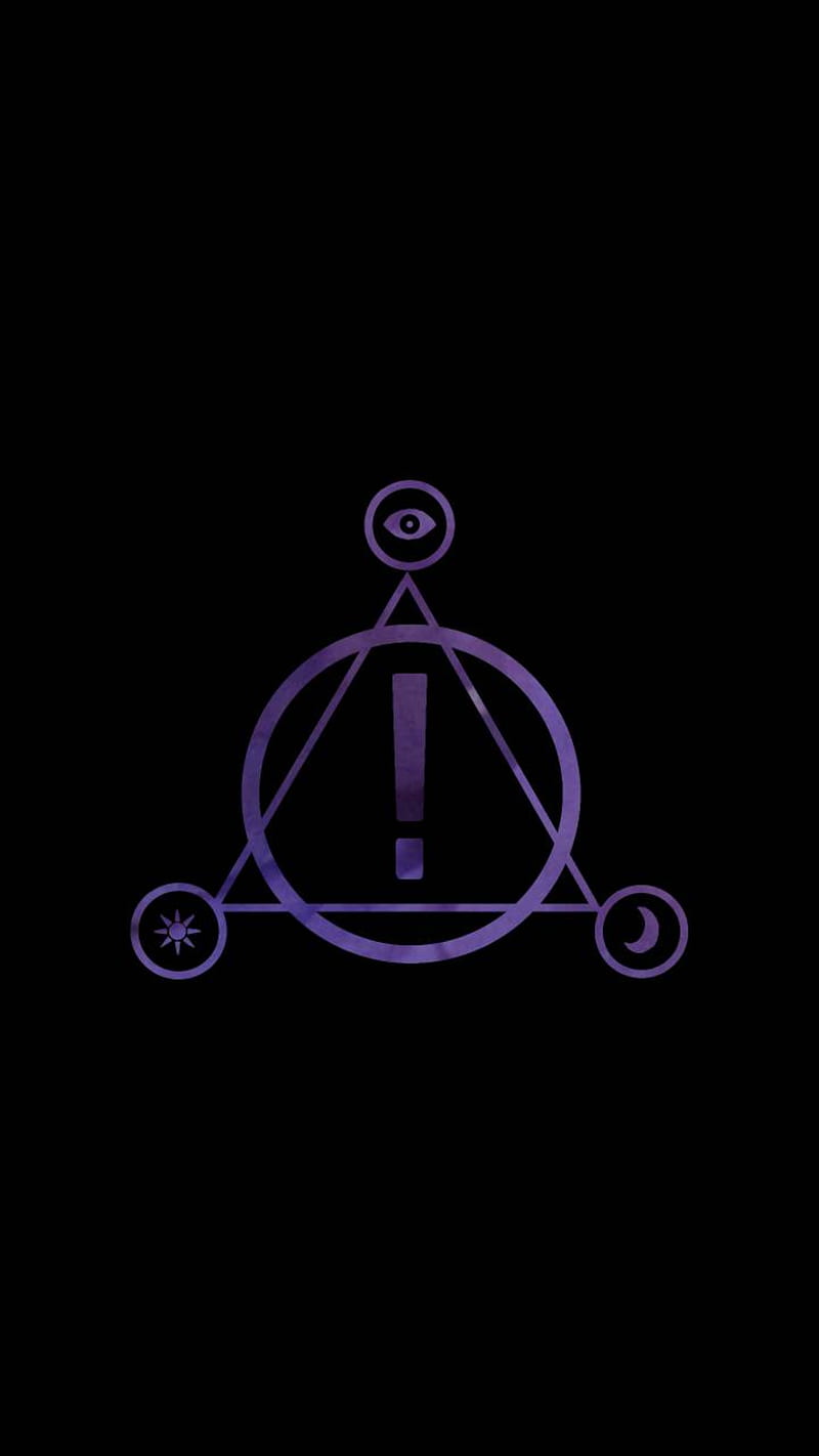 Purple Panic Logo, at, the, disco, panic at the disco, brendon urie, brendon, urie, HD phone wallpaper