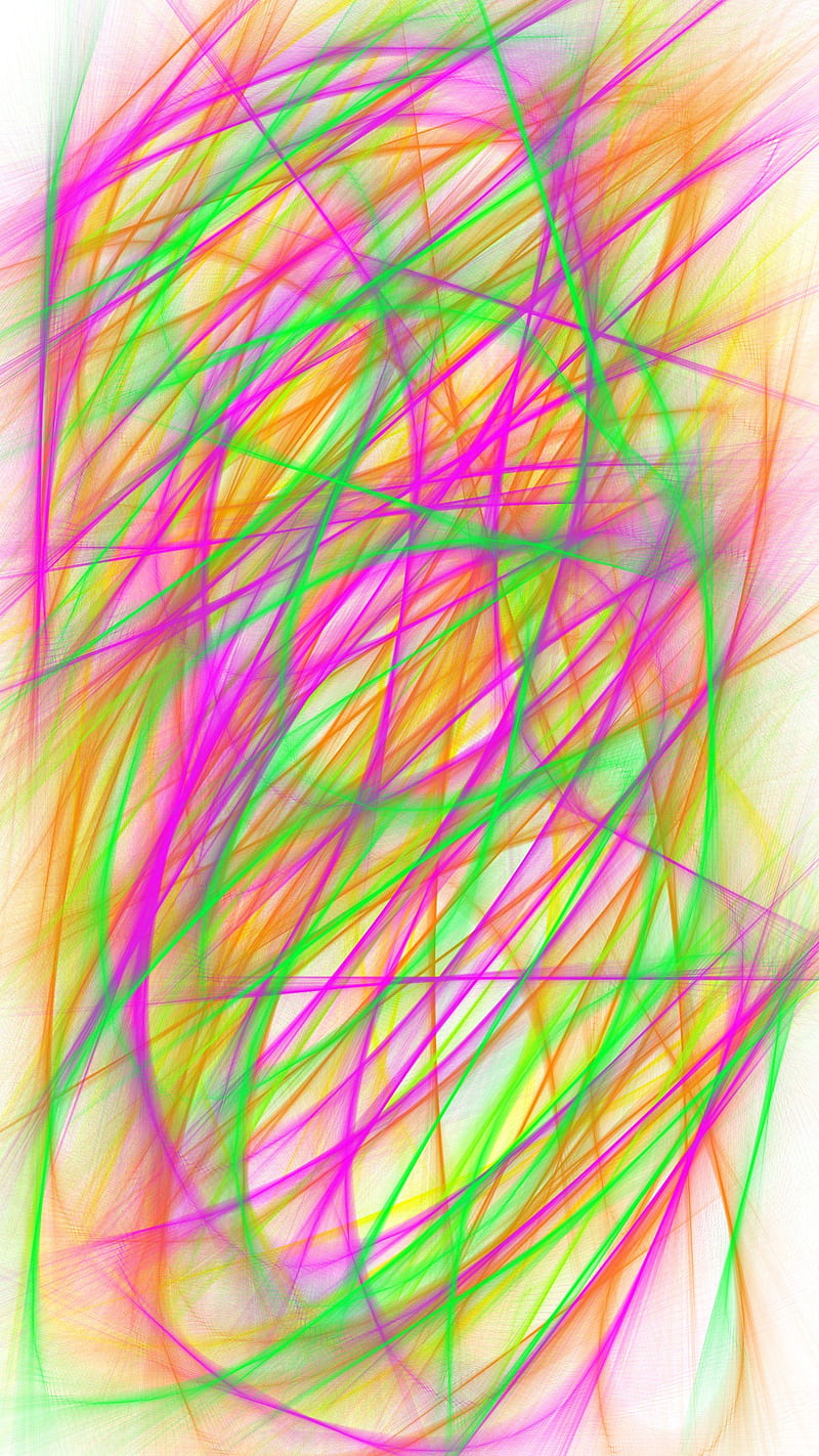 PGOY Scribble, colour, colours, explosion, green, orange, pink, scribble, yellow, HD phone wallpaper
