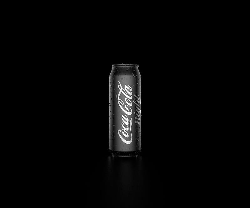 Coca cola Night, black, cool, dark, drink, party, shout, white, HD wallpaper