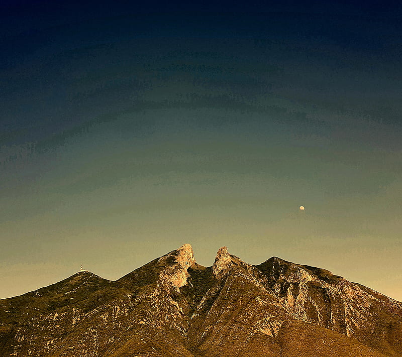  Montaña de monterrey, oscuro, filtro, méjico, monterrey, montaña, naturaleza, Fondo de pantalla HD