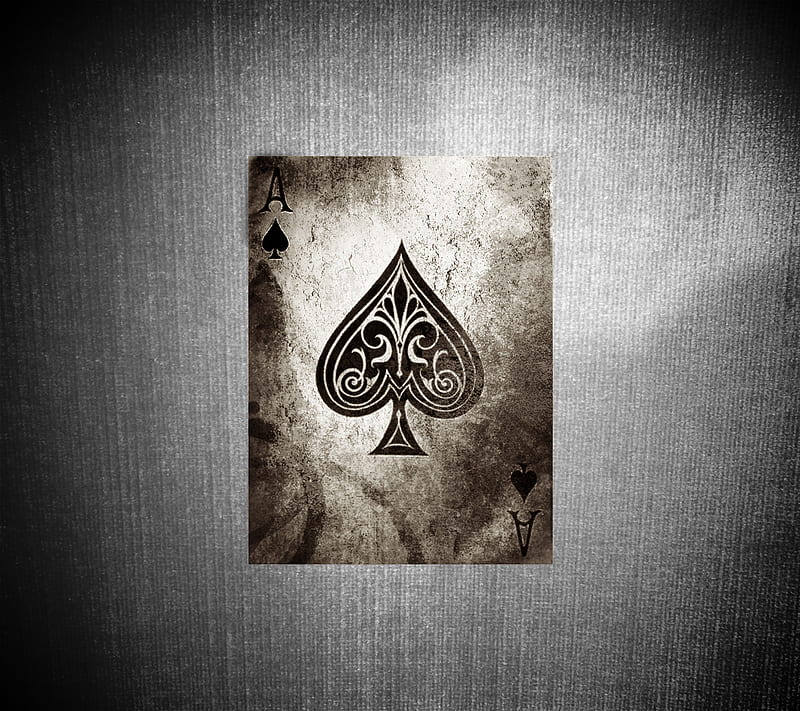 Ace of Spades , black, card, grunge, old, pick, playing, three, HD wallpaper
