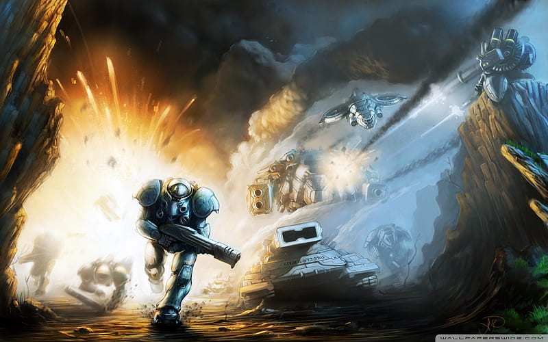 starcraft 2 battle-StarCraft game, HD wallpaper