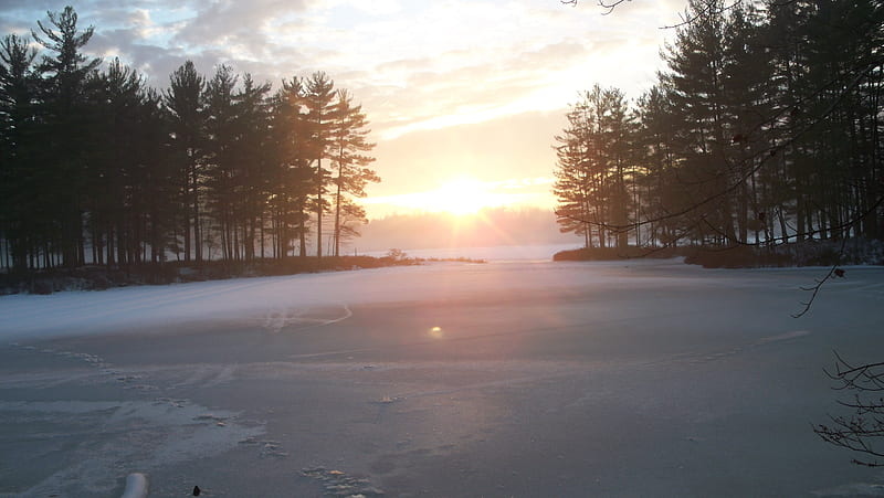 1920x1080px, 1080P free download | Goose Pond Sunset, goose pond