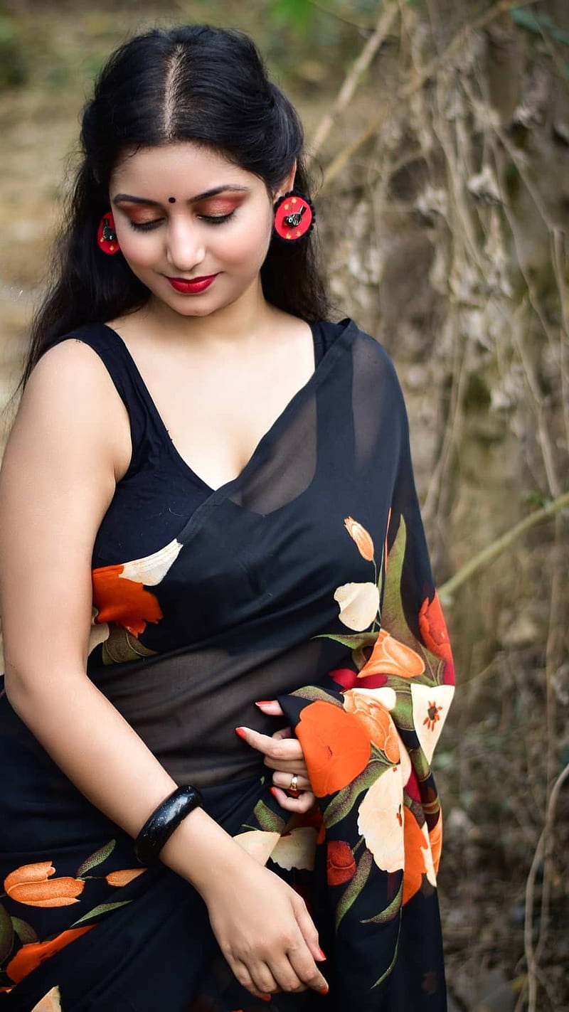 Rupsha sahu , bong model, saree lover, HD phone wallpaper