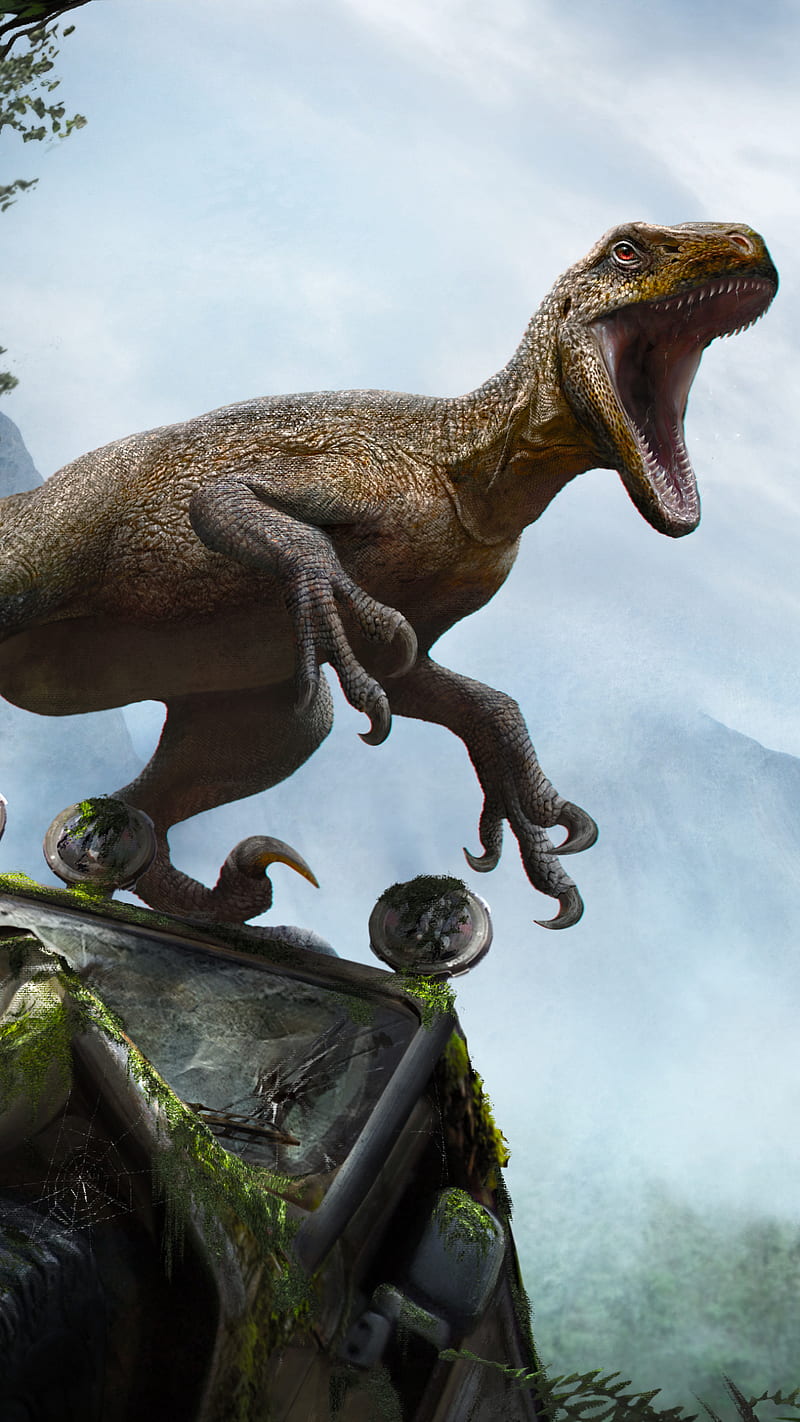 Dinosaur , animal, dangerous, velociraptor, HD phone wallpaper