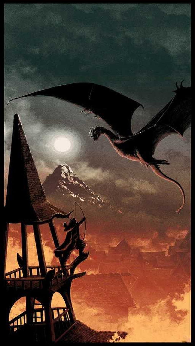 dragon slayer, anime, black, HD phone wallpaper