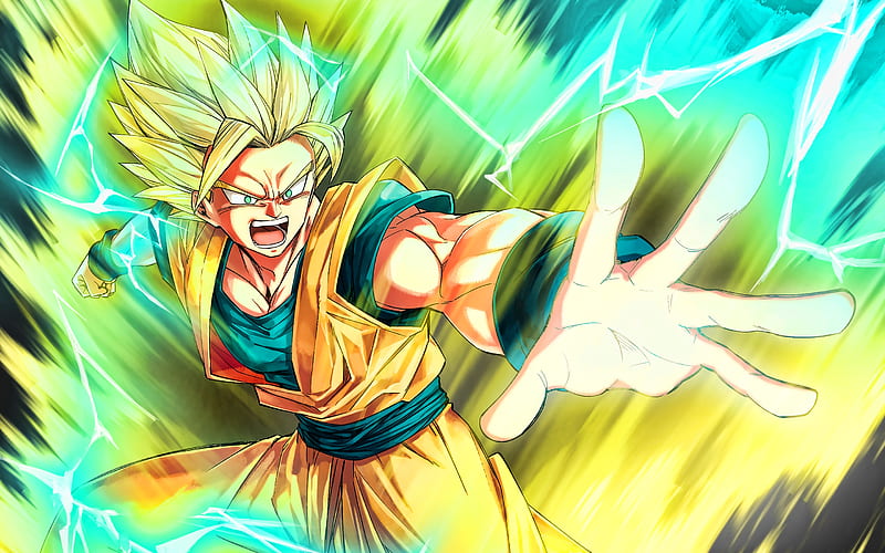 Golden Goku, battle, Dragon Ball Super, manga, DBZ, Goku SSJ3, Goku Super  Saiyan 3, HD wallpaper